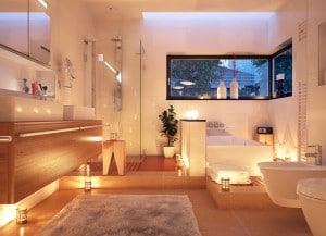 Badezimmer im Kerzenlicht - candle light bathroom